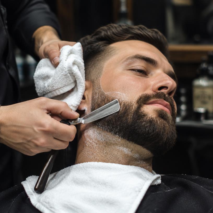 Barba à navalha